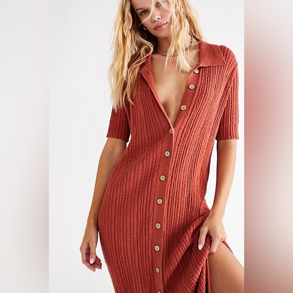 Free People Riding Waves Sweater Dress